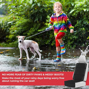 FUIN Car Seat Protector, Waterproof Auto Seat for Baby Child Safety Seat, Non-slip Cushion Mat with Organizer Pockets, Durable Vehicle Dog Cover Pad, for Baby Child and Pet, Scratchproof, No Imprint