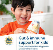 Kids Gummies - Kids Probiotic with Vitamin D & Calcium for Immune System Support & Gut Health and 2 Billion Bacterial Cultures - 30 Vegan Gummies