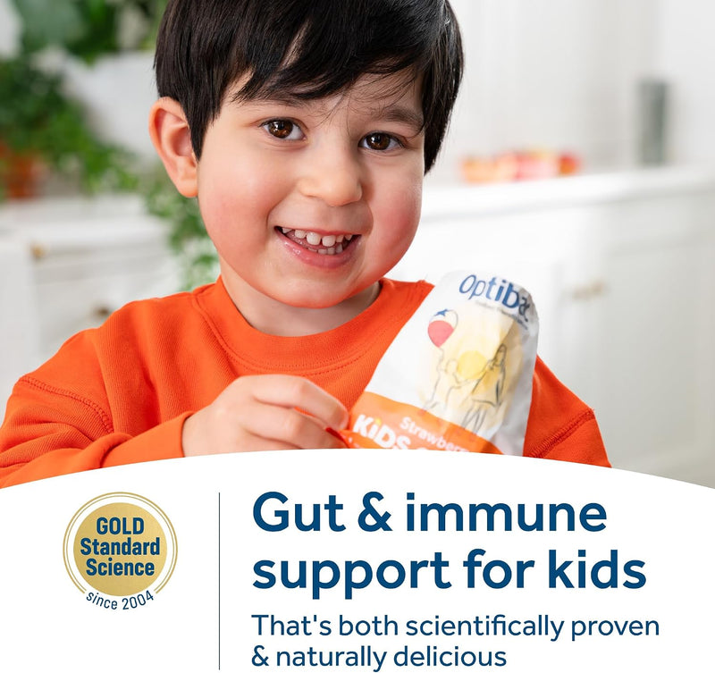 Kids Gummies - Kids Probiotic with Vitamin D & Calcium for Immune System Support & Gut Health and 2 Billion Bacterial Cultures - 30 Vegan Gummies