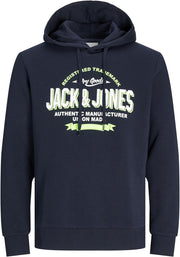 mens LOGO SWEAT HOOD 2 COL 24/25 Sweatshirt (pack of 1) - navy blazer