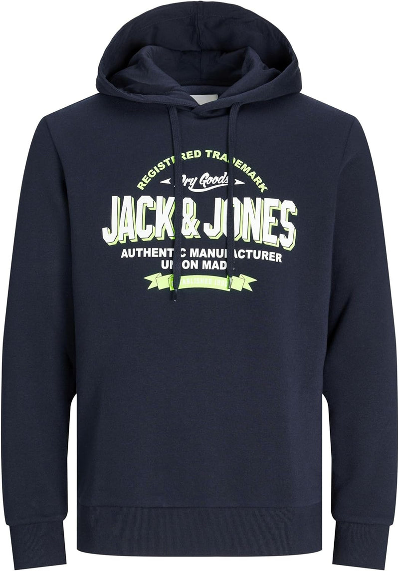 mens LOGO SWEAT HOOD 2 COL 24/25 Sweatshirt (pack of 1) - navy blazer