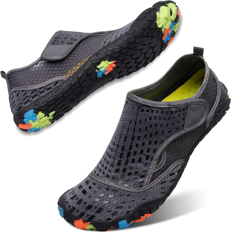 L-RUN Water Shoes Mens Womens Outdoor Quick Dry Aqua Barefoot Beach Shoes for Swim Surf Diving Summer Water Sports