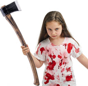 Spooktacular Creations 27" Halloween Realistic Plastic Felling Axe, Scary Toy Weapons, Fake Plastic Toy Axes for Women Men Halloween Costume Cosplay Party Props Accessories Brown