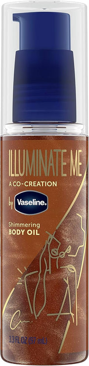 Illuminate Me Shimmering Body Oil Created for Melanin Rich Skin, Illuminates Skin with Finishing Touch of Shimmer for Glowing Skin 3.3 oz - 3.3 Fl Oz (Pack of 1)