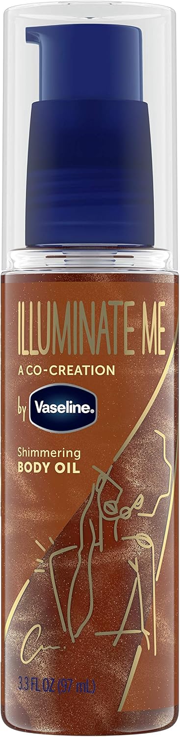 Illuminate Me Shimmering Body Oil Created for Melanin Rich Skin, Illuminates Skin with Finishing Touch of Shimmer for Glowing Skin 3.3 oz - 3.3 Fl Oz (Pack of 1)