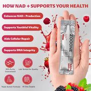 Zooone - NAD+ Supplement (30 Units), Nicotinamide Riboside & Premium Resveratrol, DNA Repair & Healthy Aging, Advanced NAD Supplement for Men & Women, Power Cell Energy