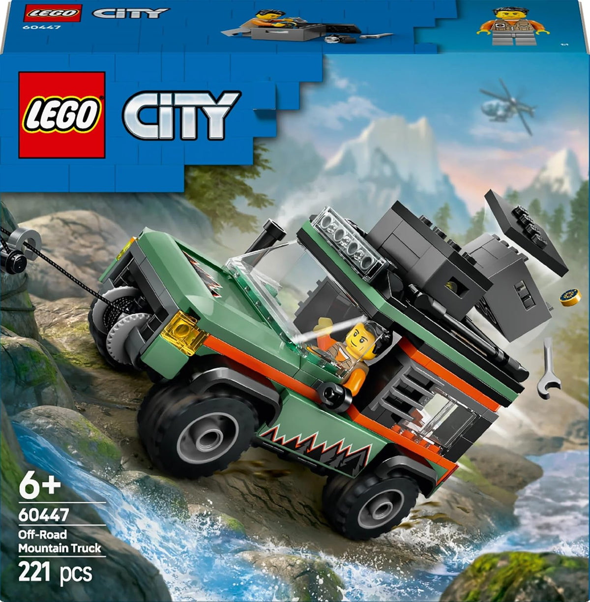 LEGO City Off-Road 4x4 Mountain Truck Toy Set - Building Toys for 6+ Year Old Boys & Girls - Fun Gift Ideas for Birthdays & Holidays - Incl. a Minifigure & Accessories - 60447 – image 8