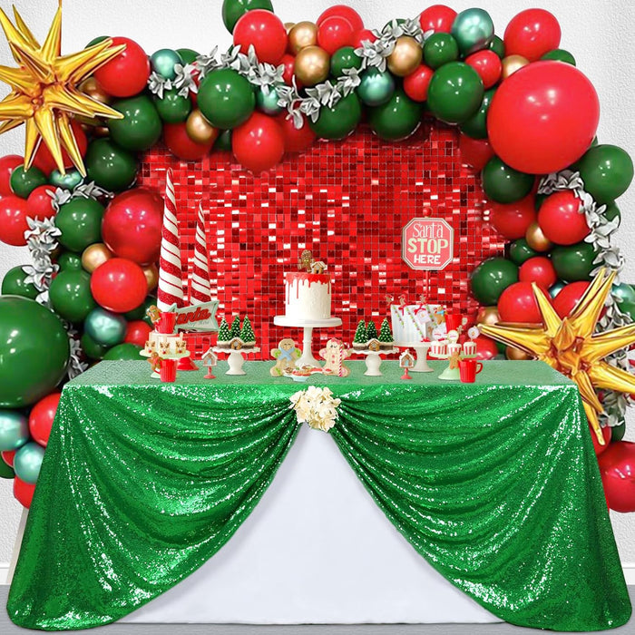 B-COOL Black Sequin Backdrop Curtain Glitter - Halloween Black Backdrop 2 Panels 4ftx8ft Curtain Drapes Shiny Background for Parties Shimmer Wall Backdrop Cloth