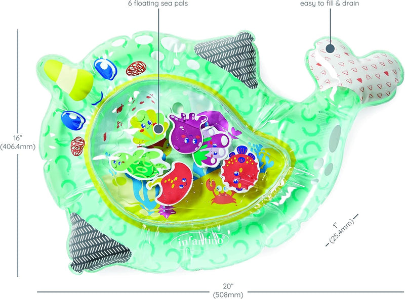 Infantino Pat & Play Water Mat, X-Large |Baby Activity , Learning & Developing Toys|
