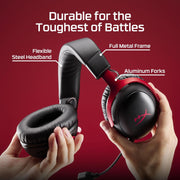 HyperX Cloud III S Wireless Gaming Headset for Multi-Platform, 2.4GHz, Bluetooth, Battery Life up to 120 Hours 2.4GHz / 200 Hours Bluetooth, 53mm Angled Drivers, 10mm Detachable Mic, Black