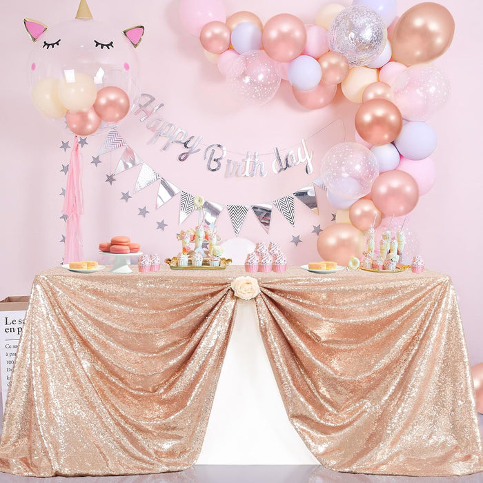 B-COOL Black Sequin Backdrop Curtain Glitter - Halloween Black Backdrop 2 Panels 4ftx8ft Curtain Drapes Shiny Background for Parties Shimmer Wall Backdrop Cloth