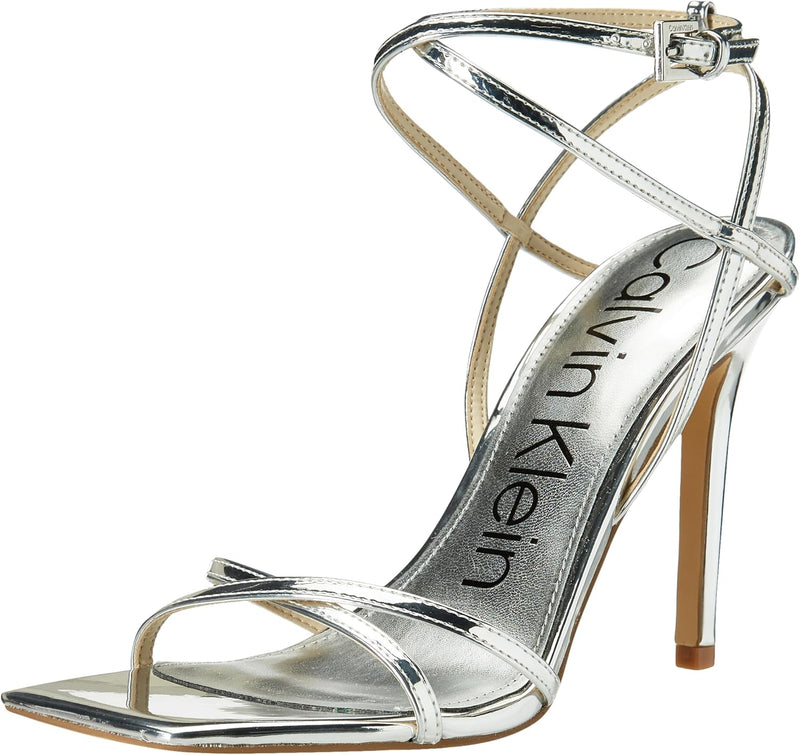 Womens Heeled Sandal Tegin - Silver 040