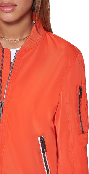 Levi's Women's Women's poly bomber jacket with contrast zipper pockets Jacket
