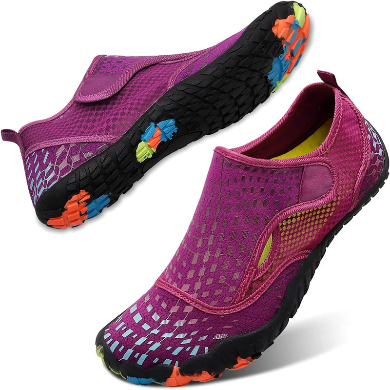 L-RUN Water Shoes Mens Womens Outdoor Quick Dry Aqua Barefoot Beach Shoes for Swim Surf Diving Summer Water Sports
