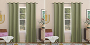 Sun Zero Easton Blackout Energy Efficient Grommet Curtain Panel, Pearl , 40" x 120" , 57796 - Sage Green 101.6W x 213.4L cm (1 Panels) (Pack of 2)