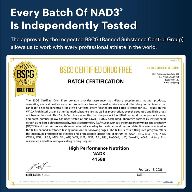 HPN NAD+ Booster (NAD3) Anti Aging Cell Booster True NAD Supplement Cell Regenerator 60 Veggie Capsules