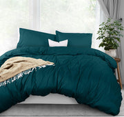 Utopia Bedding Duvet Cover Twin Size Set - 1 Duvet Cover with 1 Pillow Sham - 2 Pieces Comforter Cover with Zipper Closure - Ultra Soft Brushed Microfiber, 68 X 90 Inches (Twin/Twin XL, White) - Queen Teal