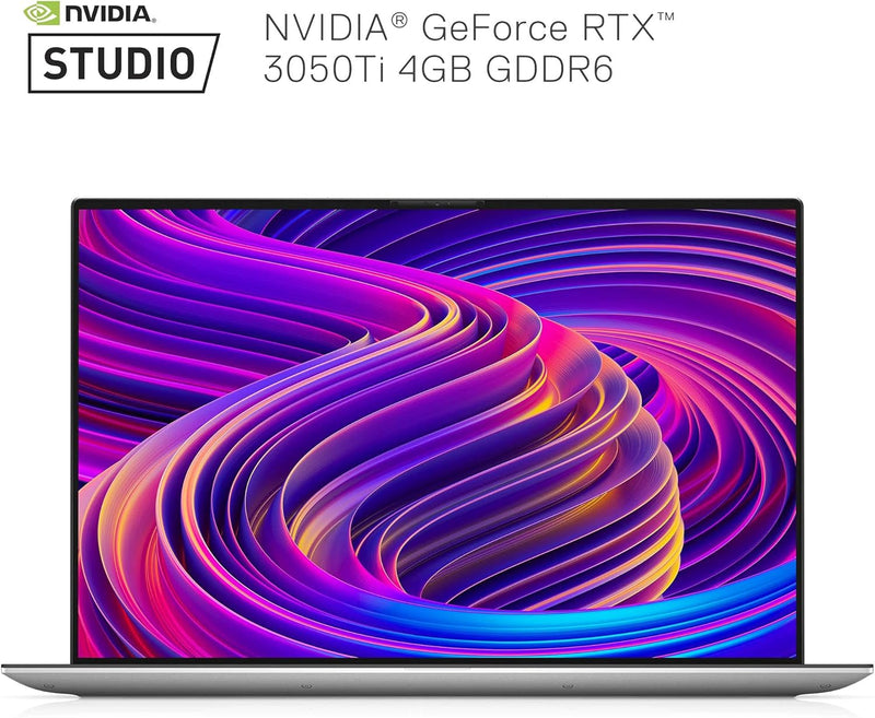 Dell Xps 15 9510 15.6" Fhd+ Laptop, Intel Core I7-11800H, 16GB RAM, 512GB Ssd, Nvidia Geforce Rtx 3050Ti 4GB, Backlit Keyboard, Fingerprint Reader, Windows 10 Home, (Silver)
