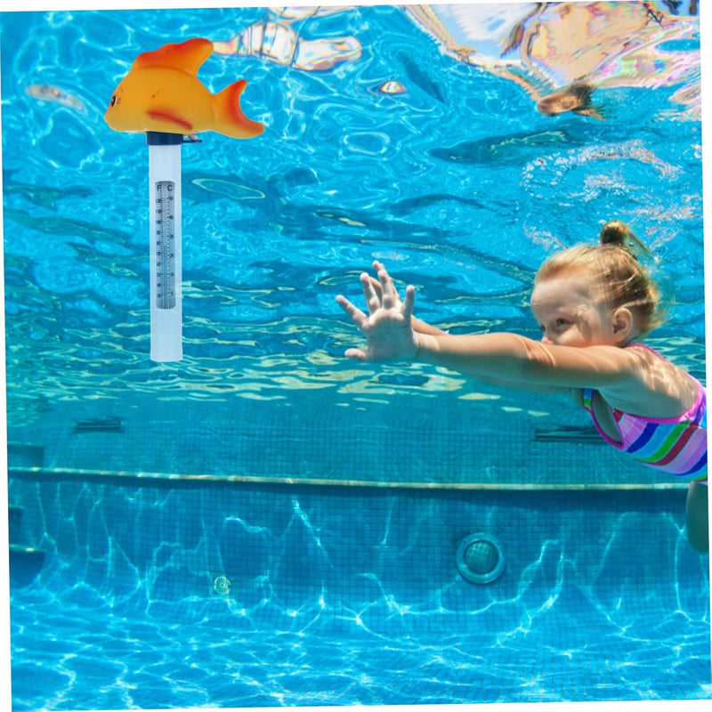ZHUGI Infant Toy Toys Outdoor Toys Animal Toy Baby Bathing Float Swim Goldfish Floating Temperature Gauge Orange Plastic Cartoon Buoy Digital Temperature Gauge