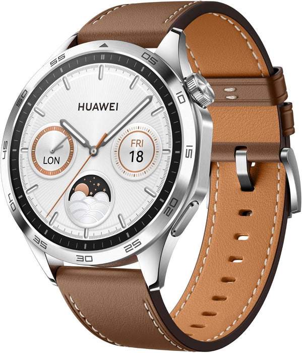 HUAWEI Watch GT4 46mm Smartwatch, Upto 2-Weeks Battery Life, Dual-Band Five-System GNSS Positioning, Pulse Wave Arrhythmia Analysis, 24/7 Health Monitoring, Compatible with Android & iOS, Black