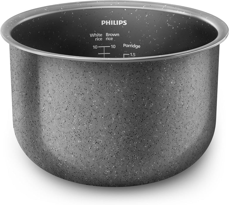 Philips Digital Rice Cooker - with Smart 3D heating, 1.8L, Automatic keep warm function - HD4515/55 (Renewed)