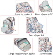 Mfikaryi Cute Cat Casual Daypack Teens Elementary School Backpack Students Bookbag for Girls Boys…