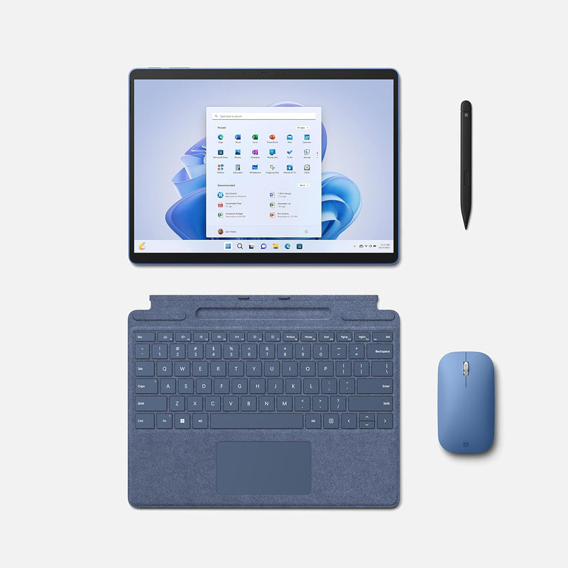 Microsoft Surface Pro 9 with 2880 X 1920 (267 PPI) PixelSense Display, Intel Core i7-1255U, Integrated graphics, 16GB RAM, 1TB SSD, Windows 11, Platinum - [QKI-00008] Device Only - Silver