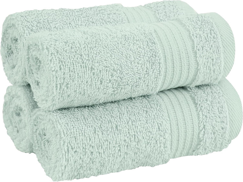 Cotton Paradise Hotel & Spa Quality, Absorbent and Soft Decorative Kitchen and Bathroom Sets, 6 Piece Turkish Towel Set, Includes 2 Bath Towels, 2 Hand Towels, 2 Washcloths, Charcoal Grey