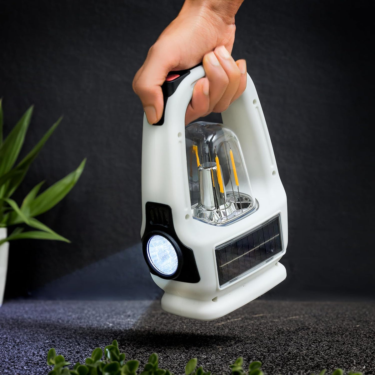 Olsenmark Rechargeable LED Tungsten Light with Solar- OME2841 Long Operating Time 4 Hours, Multi-Functional Lighting, COB Technology Portable and Light-Weight Design with Handle – image 9