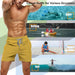 Sun Ora Men's Swim Trunks Quick Dry Swimming Shorts,Mesh Layer Swim Suit Plain Beach Board Shorts with Mesh Pockets