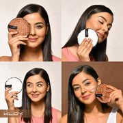 KLOY Reusable Multipurpose Makeup Removal Facial Cleansing Pads (Pack of 2), Facial Makeup Remover, Eye Makeup Remover & Foundation Simple Makeup Remover Pads (White & Brown)
