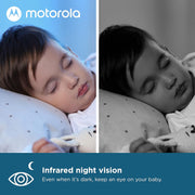 Motorola Nursery VM36XL Video Baby Monitor Camera, 1000ft Range no WiFi 2.4 GHz Wireless, 5" Screen, 2-Way Audio, Pan/Tilt/Zoom, Temp, Night Vision