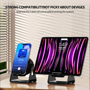 Wireless Induction Bluetooth Speaker,3 - in - 1 Multifunctional with RGB Lights wireless induction speaker,360 Rotation Phone Holder Compatible for Tablet iPhone Android, Gifts for Men Women