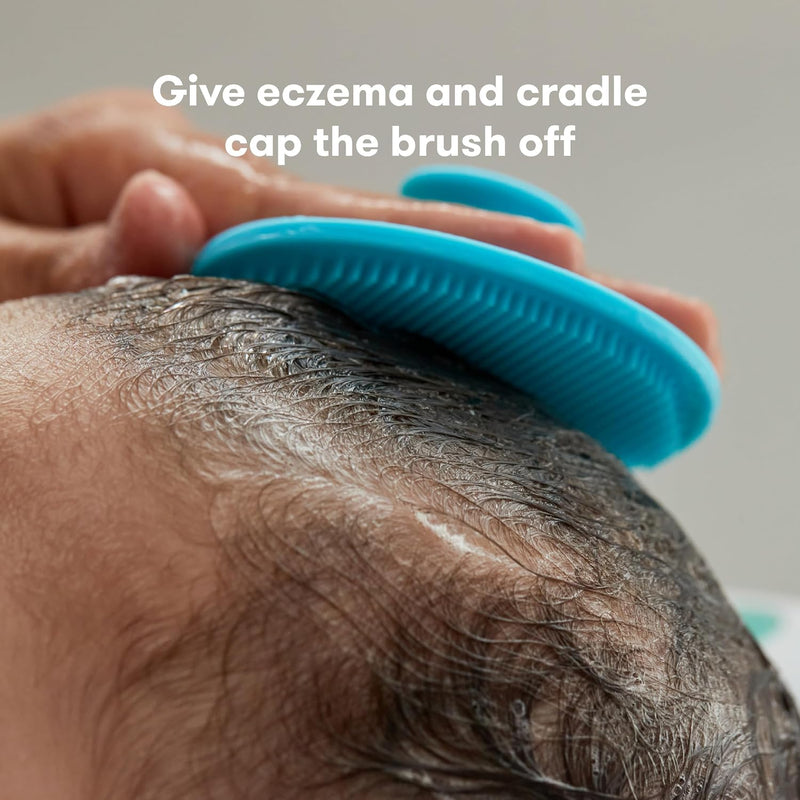DermaFrida the SkinSoother Baby Bath Brush: Cradle Cap Brush for Babies, Baby Essential for Dry Skin, Cradle Cap Treatment and Eczema - SkinSoother Baby Bath Brush