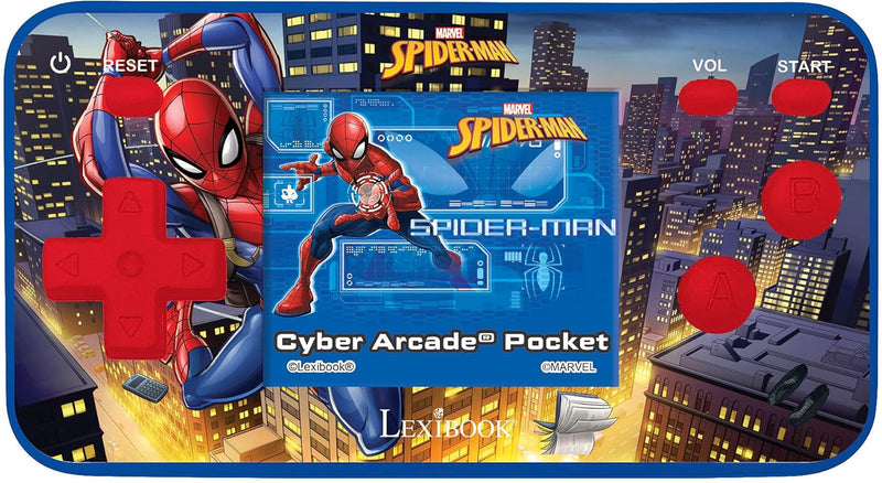 Lexibook Frozen Arcade Pocket Portable Gaming Console, 150 Games, LCD, Battery Operated, Purple / Blue, JL1895FZ - Spider-Man