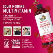 Gluten-free Morning Liquid Vitamin (Raspberry,32oz)