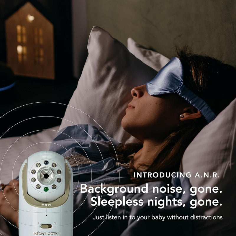 Infant Optics DXR-8 PRO Video Baby Monitor, 720P HD Resolution 5" Display, Patented A.N.R. (Active Noise Reduction), No WiFi, Pan Tilt Zoom, and Interchangeable Lenses