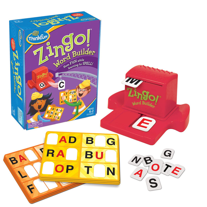 Think Fun (Zingo Word Builder) - Zingo Word Builder Early Reading Game - Award Winning Game for Pre-Readers and Early Readers