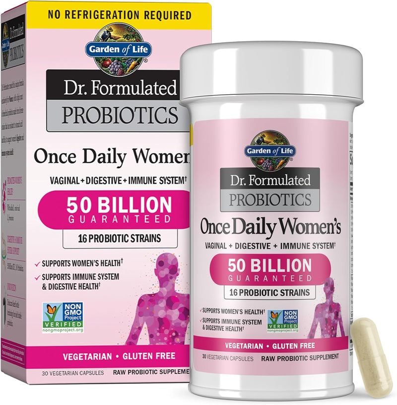 Dr. Formulated Adult Probiotics Once Daily Ultra - AcidophilUS Probiotic Supports Colon, Digestion, Immune System - Gluten, Soy-Free, Non-Gmo - 30 Vegetarian Capsules (Shipped Cold) - Original