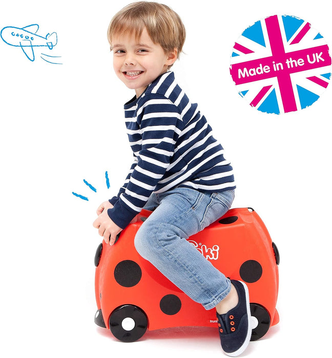 Trunki Harley The Ladybug Ride On Suitcase Red TI0092-GB01