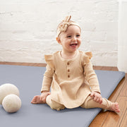 Stylish Padded Baby Play Mat for Your Boy or Girl - Extra Thick & Super Soft Vegan Leather Floor Mat Creates A Safe Play Area for Little Ones - A Beautiful Playmat That Fits Nicely Into Any Playroom