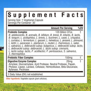 3-in-1 Probiotics 120 Billion CFUs 34 Strains with Organic Prebiotics & Digestive Enzymes - 30 Vegan Caps