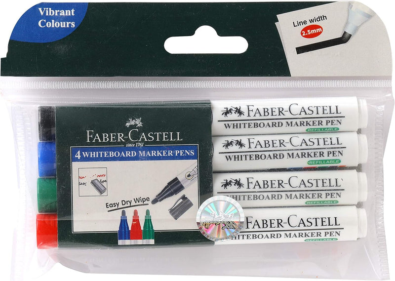 Faber-Castell Whiteboard Market - Pack of 6 (Assorted)