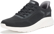 Men's Hands Free Slip-ins Squad Chaos-Solid Step Sneaker - Black/White
