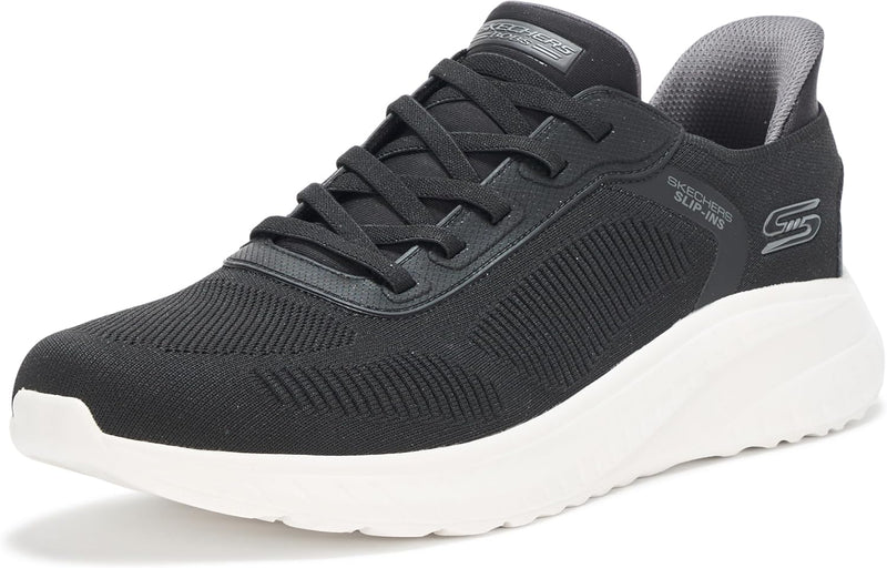 Men's Hands Free Slip-ins Squad Chaos-Solid Step Sneaker - Black/White