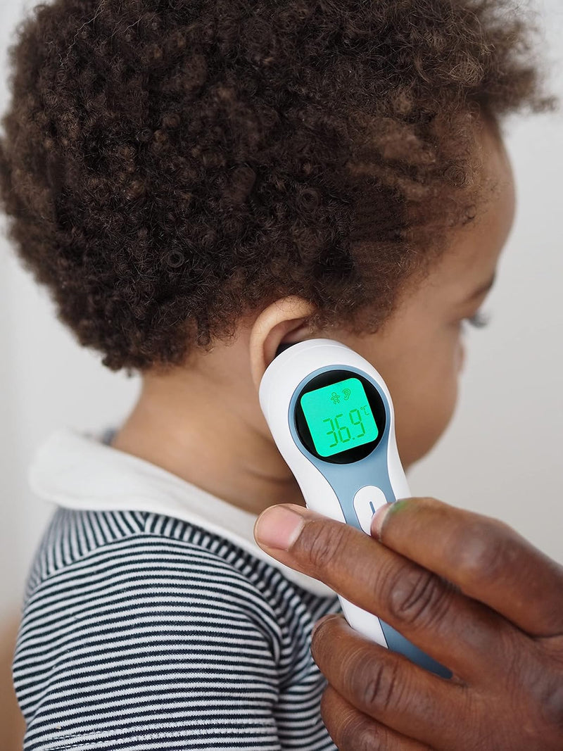 Béaba - Infrared Thermometer - For Adults, Childrens And Baby - 3 In 1 : Forehead, Ear And Environment Mode - Digital - Super Fast - Contactless Temperature Gun - Thermospeed