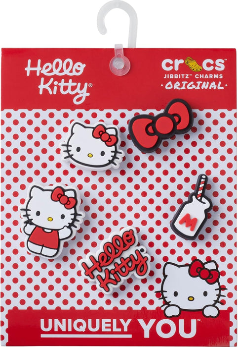 Crocs Unisex Shoe Pack of 5 | Personalize with Jibbitz for Shoe Charm, Hello Kitty