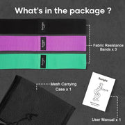 Resistance Band Set - 5 Color-Coded Exercise Bands Pull Up Assist Bands,Stretch Resistance Band, Exercise bands,Power-lifting Bands for Resistance Training,Ideal for Home Workouts,Physical Therapy
