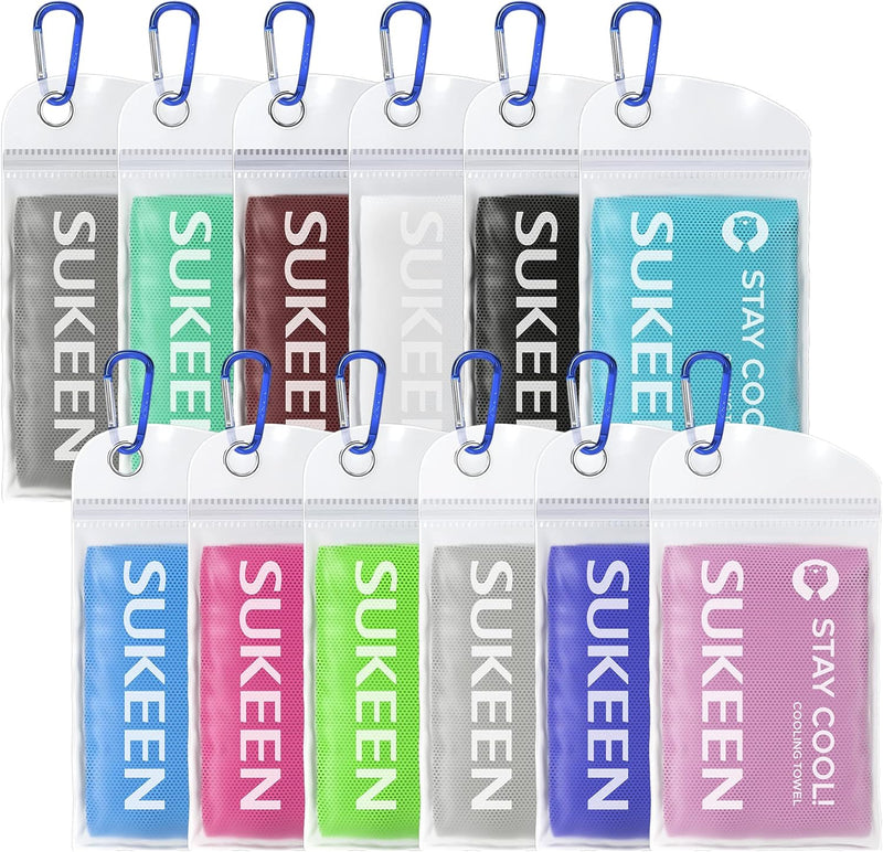 4 Pack Cooling Towel (40"x12"),Ice Towel,Soft Breathable Chilly Towel,Microfiber Towel for Yoga,Sport,Running,Gym,Workout,Camping,Fitness,Workout & More Activities(Dark Blue/Dark Gray/Brown/Black) - Dark Grey/Grass Green/Brown/White/Black/Sky Blue/Lake Blue/Rose Red/Green/Light Grey/Royal Blue/Light Purple 12pcs