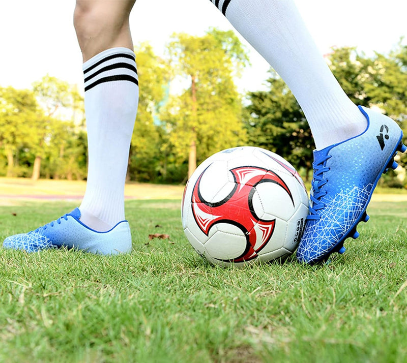 Football Boots Kids,FG/AG Soccer Athletics Training Shoes Men's Women's,Spikes Cleats Football Athletic Sneakers Boys Girls,Competition Trainers Fitness For Adult Youth,30-45 Size